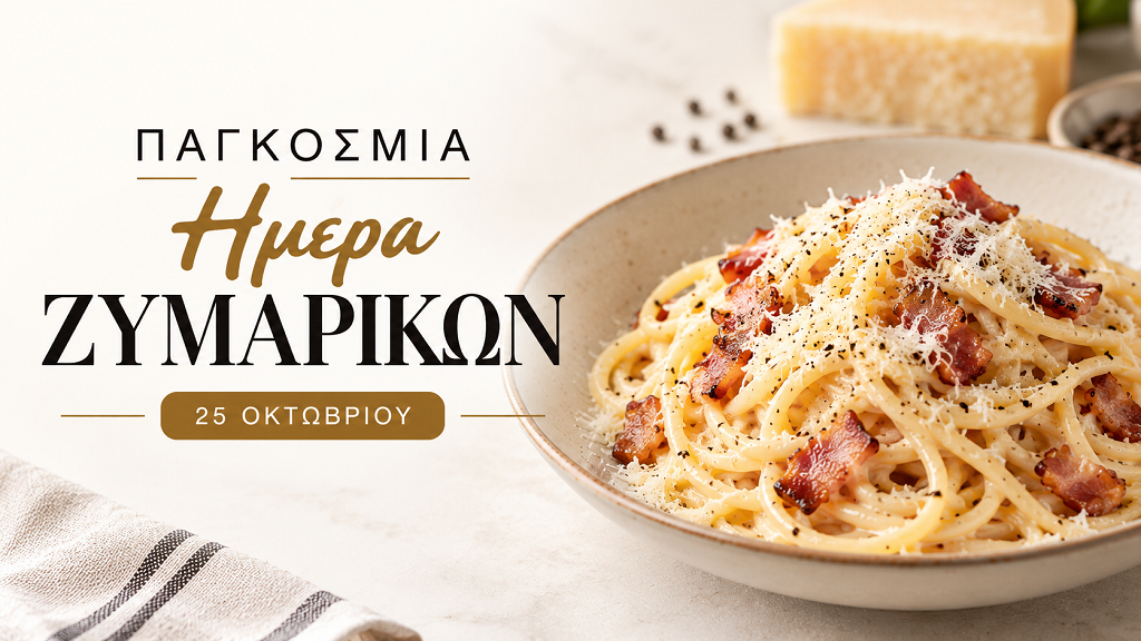 Παγκόσμια Ημέρα Ζυμαρικών με χαμηλές τιμές στη γεύση που ενώνει όλο τον κόσμο!